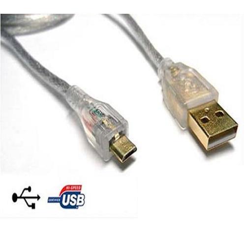 【最高9%回饋 5000點】 i-wiz USB 2.0 Ａ公/Micro B公鍍金透明傳輸線 5M