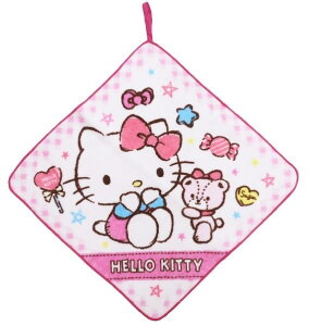 【震撼精品百貨】Hello Kitty 凱蒂貓~日本SANRIO三麗鷗 KITTY可掛式方巾 毛巾*72338