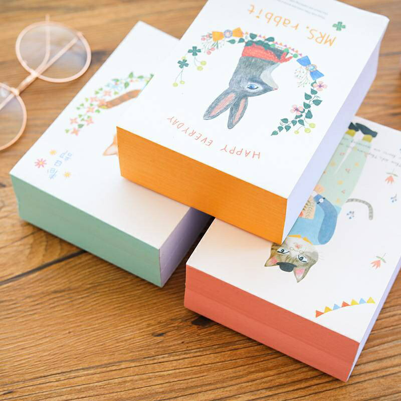 【黛琍居家】375張 便條紙 備忘錄 小本子 清新款 便簽本 便條紙 記事 留言 可撕 小本子 1