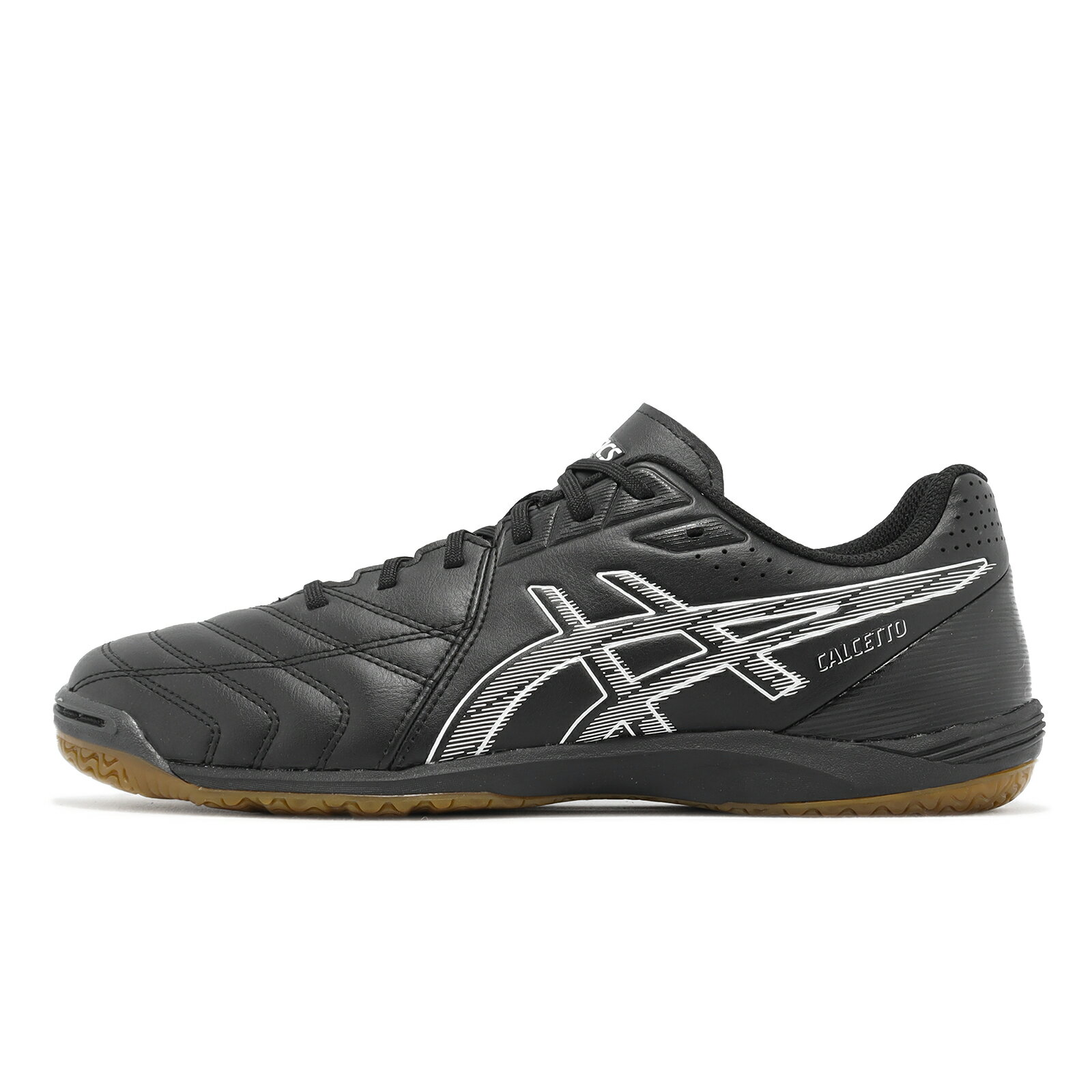 Asics Calcetto WD 9 2E 黑白寬楦運動鞋