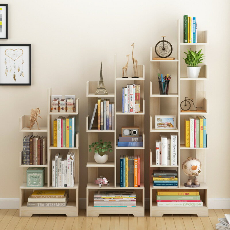 書架 書櫃 書桌 蔓斯菲爾簡易小書架落地簡約現代創意小書櫃客廳樹形置物架省空間