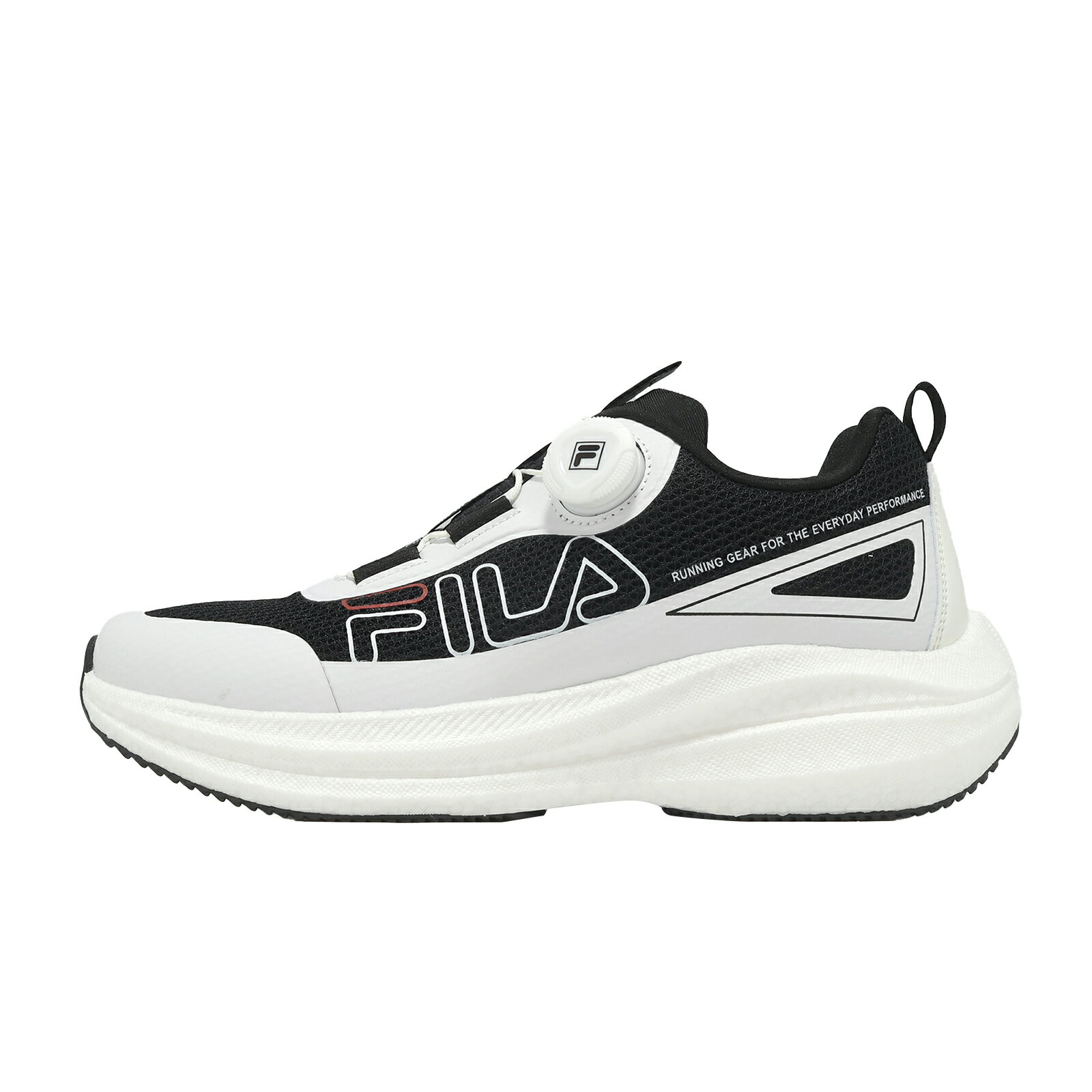 Fila 慢跑鞋 Bon voyage 男鞋 黑 旋鈕 緩衝 運動鞋 斐樂 1J315Z010