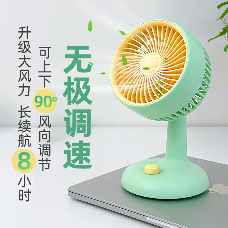 小風扇桌面超靜音辦公室桌上便攜式隨身學生宿舍床頭小型迷你臺式可充電強力超長續航夏天家用降溫usb電風扇