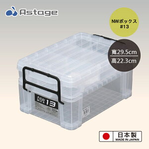 【日本JEJ ASTAGE】NW13 多格便攜整理箱/2層/透明