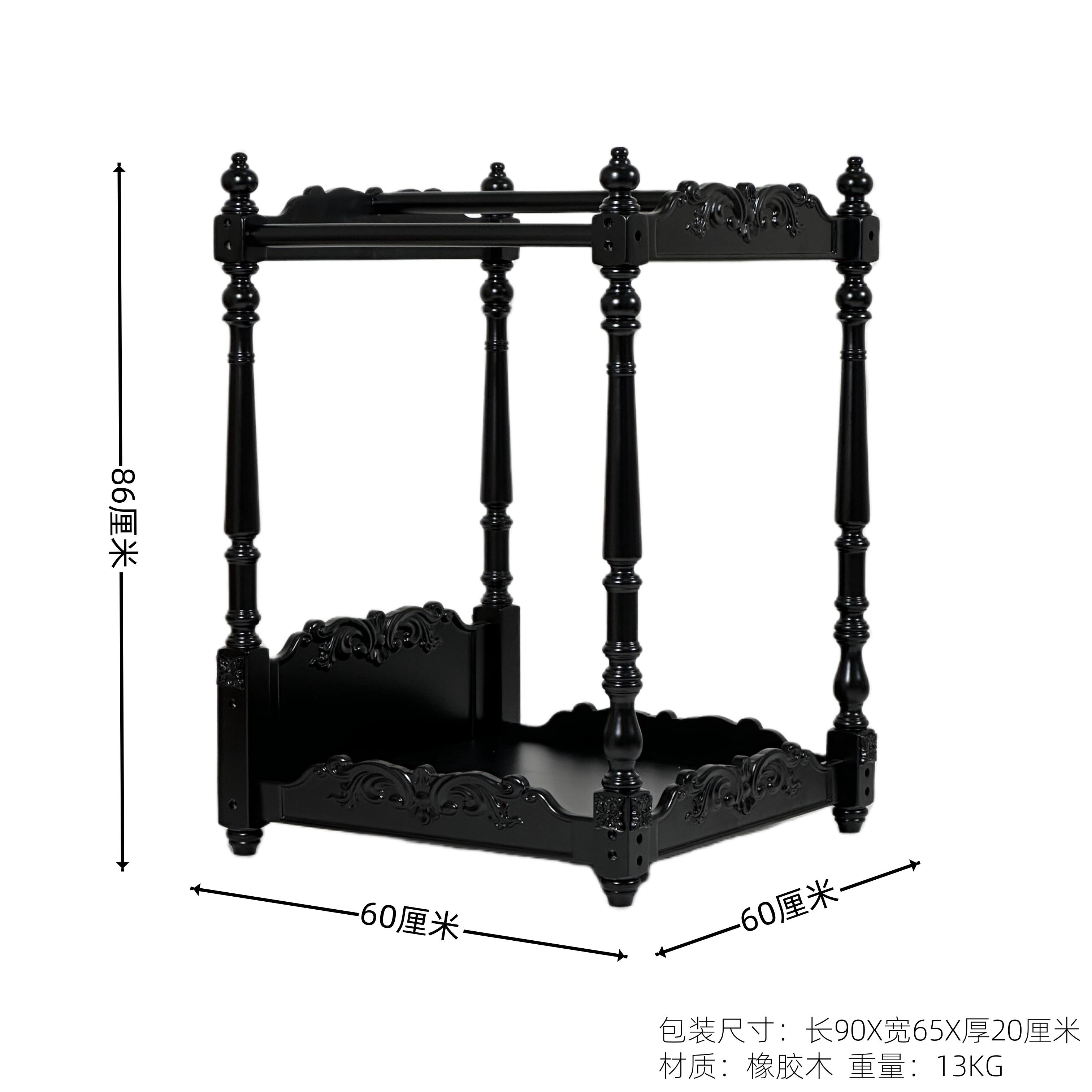 【可打統編 超低價】宮廷覆古架子床實法式美式床小型犬貓咪豪華床床幔蚊帳 0