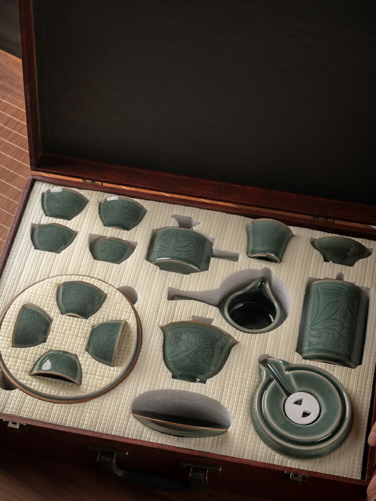 茶具套裝家用高檔客廳陶瓷茶壺輕奢功夫茶杯小套懶人泡茶神器 雙11全館免運