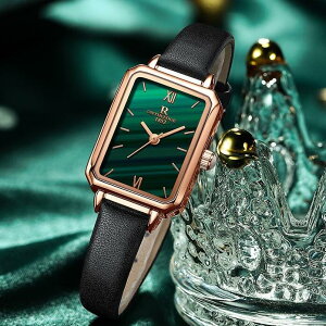 瑞士名牌小綠錶 女錶 時尚防水高檔全自動機械錶 女學生韓版簡約手錶