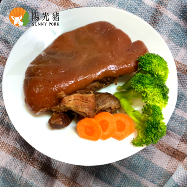 《紅燒無骨豬腳》500g/包 【木粒煙燻 PelletSmoker】｜【陽光豬】