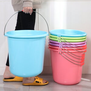 家用塑料水桶大號手提水桶加厚儲水用桶學生宿舍用洗澡洗衣小圓桶