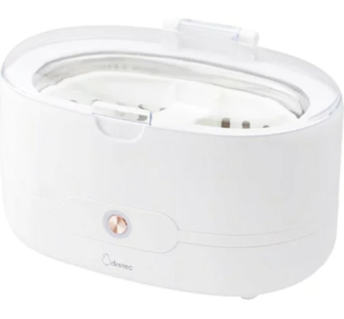 dretec UC-504 清洗機 洗淨器 白色 UC-504WT 眼鏡 手錶首飾 刮鬍刀  日本必買代購
