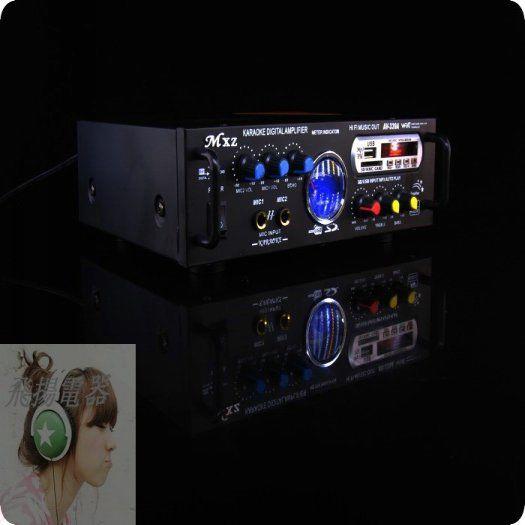 200W家庭影院卡拉OK功 放 大功率 hifi2.0 功放機 送環牛送風扇遙控[DD0407001]