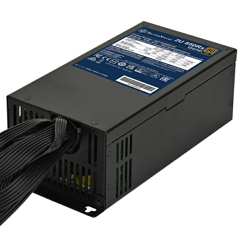 SilverStone 銀欣 2U 850Rx Gold80 PLUS金牌認證 850W 2U Single直出線電源供應器/SST-2U850R-GF