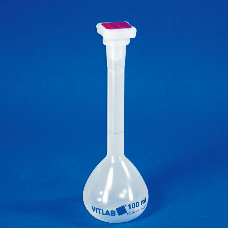 《VITLAB》量瓶 PP Volumetric Flask, PP, Class B