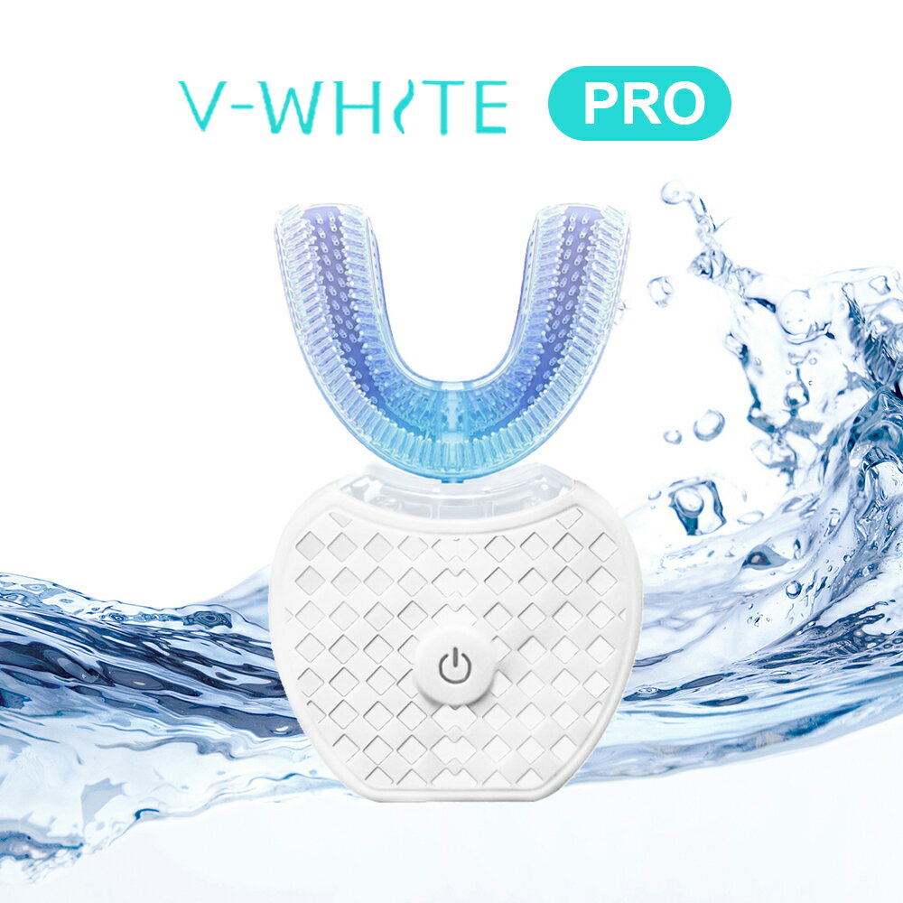 美國 V-White 全新第二代 PRO 免持變頻美白電動牙刷 買就送泡沫牙膏*1