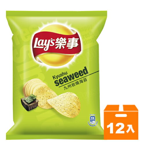 Lay＇s 樂事 九州巖燒海苔味 洋芋片 59.5g (12入)/箱【康鄰超市】