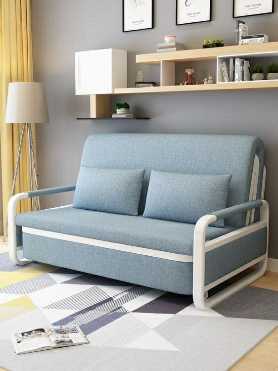 折疊沙發可折疊沙發床兩用實木雙人1.5米單人1.2米客廳小戶型多功能伸縮床