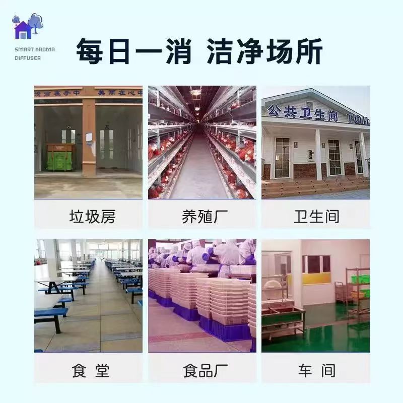 壁掛式臭氧消毒機食品廠垃圾站養殖場菌菇培育消毒車間殺菌除臭