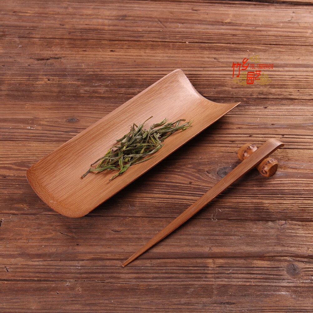 Knotted Bamboo Root Tea Scoop