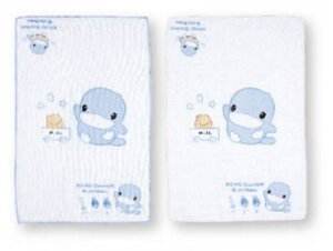KUKU嬰兒紗布澡巾-2入(顏色隨機)
