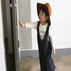 韓國 Mini Dressing兒童造型帽_素面咖啡 (MDH004)
