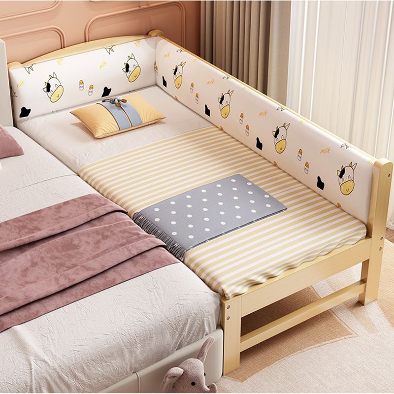 開發票 兒童拼接床加寬實木兒童床男孩加拼寶寶小床大床嬰兒床