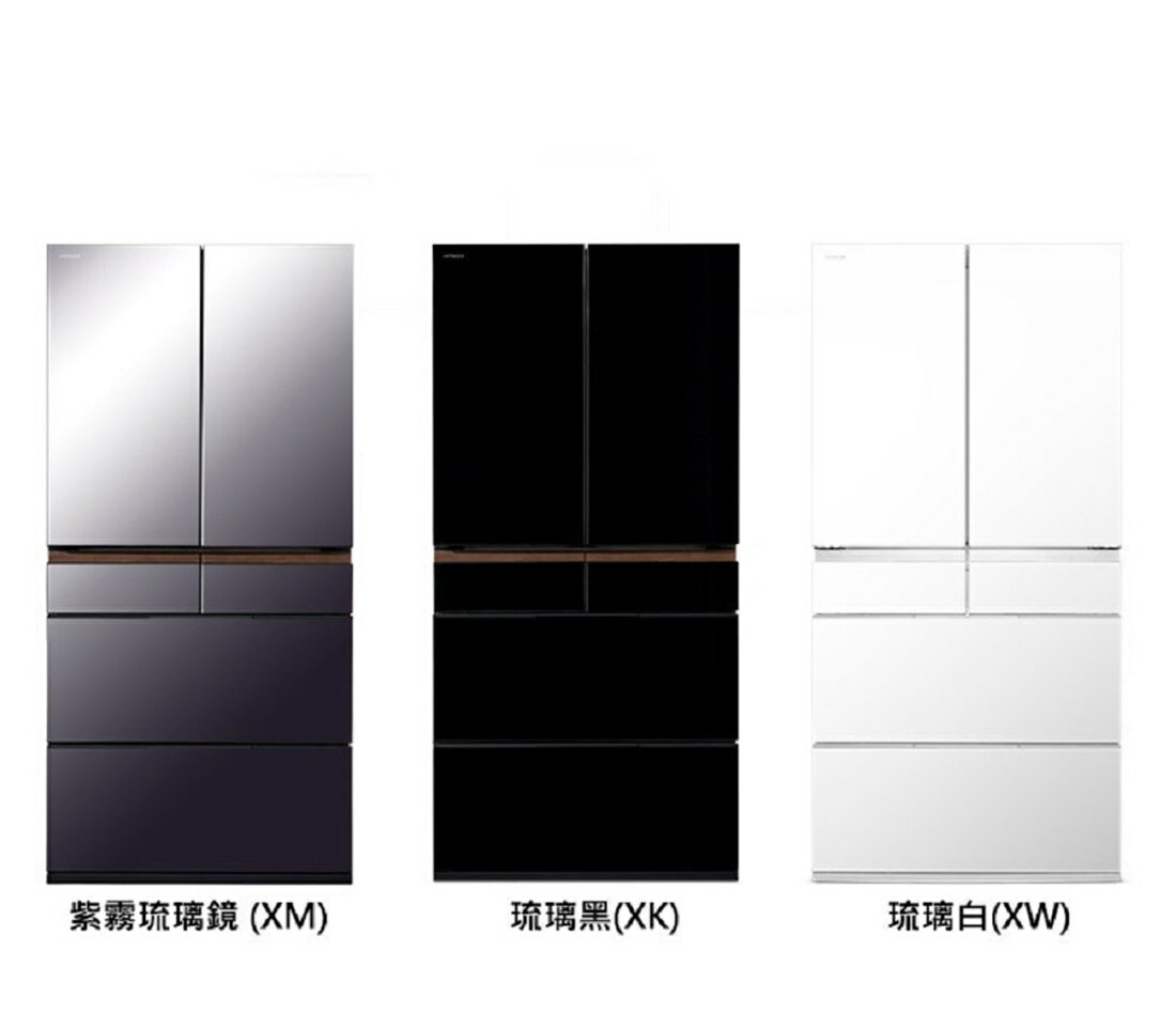 HITACHI 日立 662L 一級能效日製變頻六門冰箱 RGG670TJ-XW、RGG670TJ-XK、RGG670TJ-XM