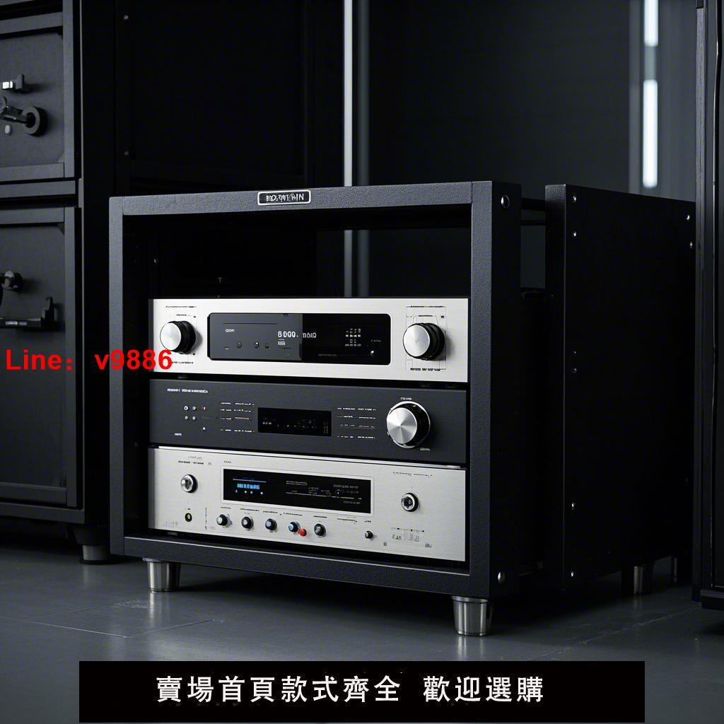 【臺灣公司 可開發票】音響支功放機膽機支架落地移動HIFI音響機櫃調音臺裝置收納邊櫃