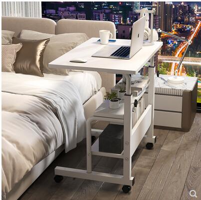 床邊桌電腦小桌子臥室家用書桌簡易學生宿舍床上可行動升降學習桌❀❀城市玩家