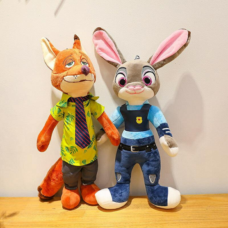 瘋狂動物城毛絨玩具公仔狐貍尼克兔子朱迪女生日禮物 布娃娃 玩偶/生日/情人/聖誕禮物/毛絨娃娃/抱枕娃娃