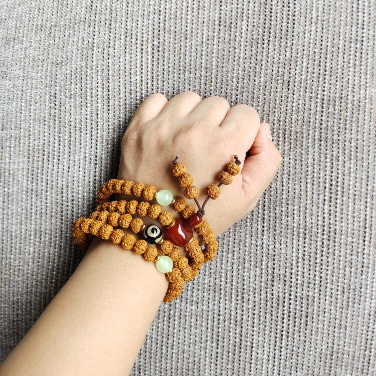 菩提手串 菩提 手串 金剛菩提子108顆佛珠手鍊男女士手串項鍊機刷包漿『ZW5172』 6