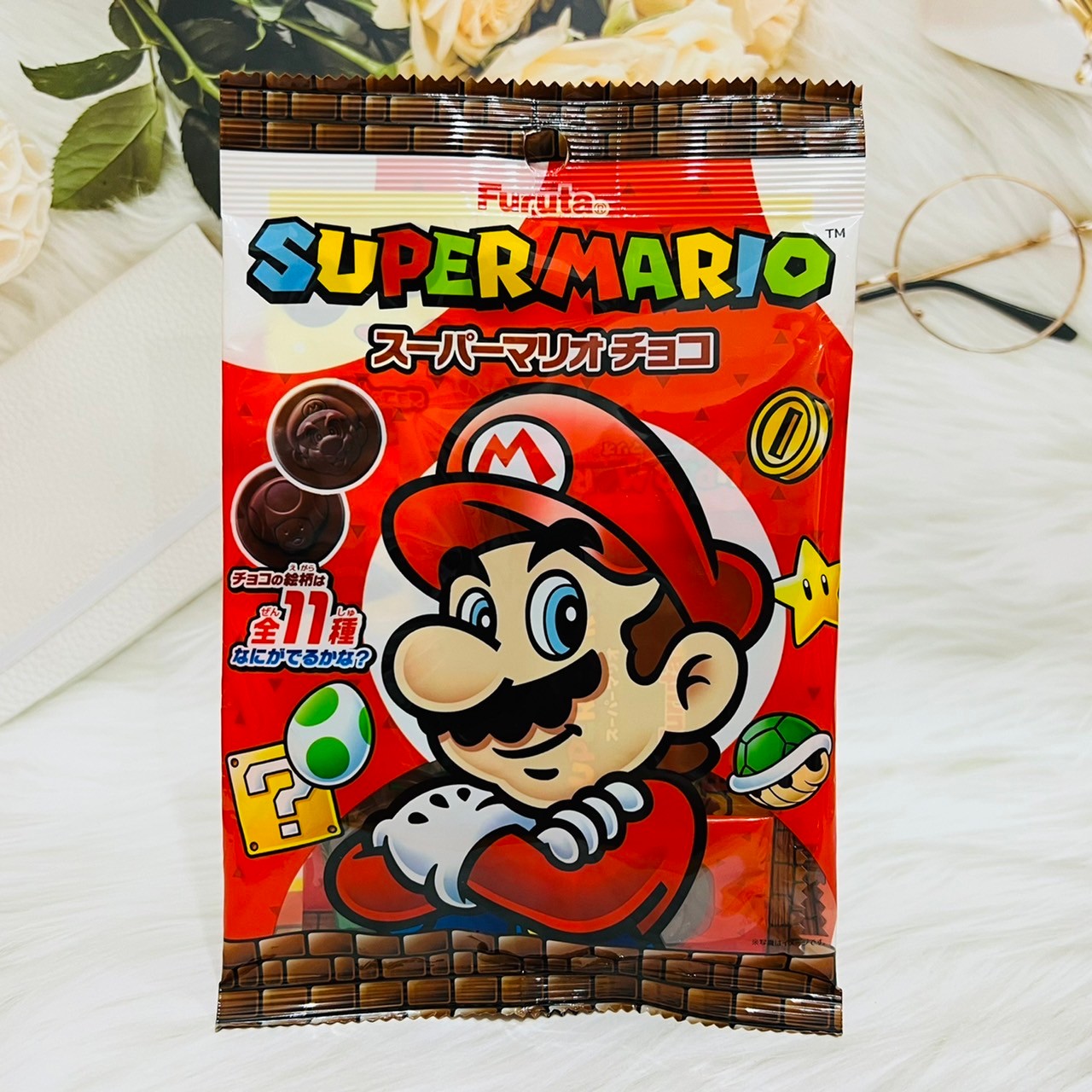 日本 Furuta 古田 MARIO馬力歐造型可可風味糖 52g 瑪莉歐 超級瑪莉｜全店$299 全家取貨免運｜滿額折500｜APP下單最高賺19%點數⚡