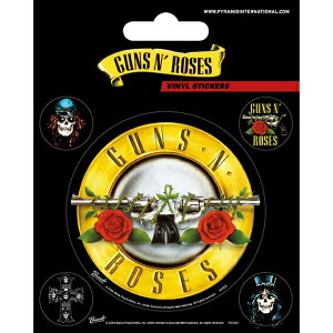 槍與玫瑰Guns N’ Roses (Bullet Logo) – 英國進口貼紙組 裝飾貼紙 筆電貼紙 手機貼紙