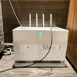 集線盒 路由器置物架客廳桌面無線wifi電視機頂盒神器電線遮擋插座收納盒 【CM379】