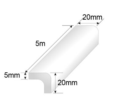 防撞護條 防撞條 20mm寬 * 5mm厚 * 5公尺長 9