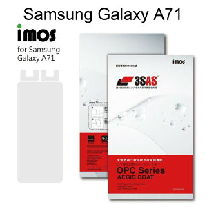 【iMos】3SAS系列保護貼 Samsung Galaxy A71 (6.7吋) 超潑水、防污、抗刮