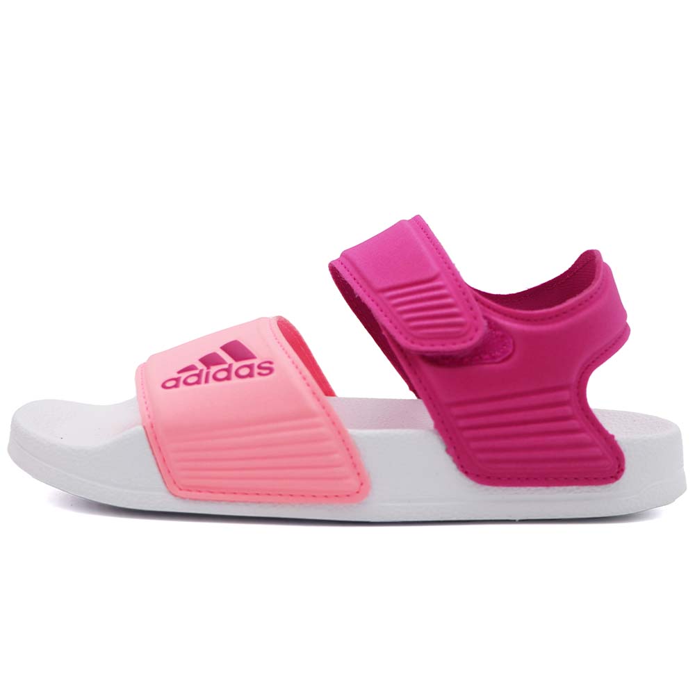 ADIDAS ADILETTE SANDAL K 涼鞋 魔鬼氈 中大童 桃 Y1885 (H06445)