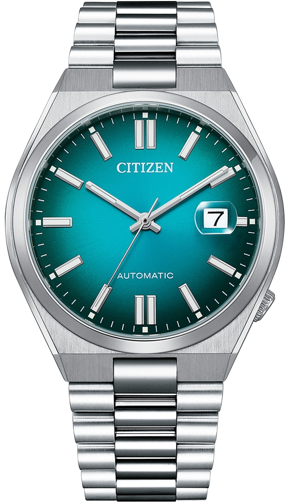 CITIZEN 星辰錶 Mechanical系列 青春撞色 簡約機械腕錶(NJ0151-88X)-40mm-漸層藍面鋼帶【刷卡回饋 分期0利率】【APP下單22%點數回饋】