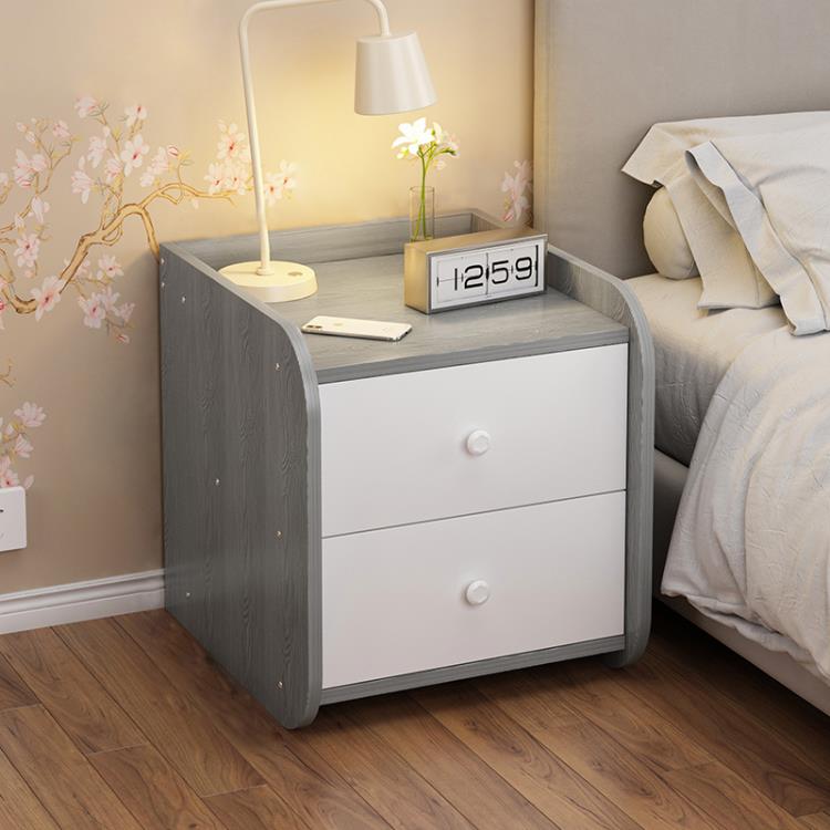 床頭櫃 床頭櫃現代簡約臥室小型收納櫃ins風簡易款迷你床邊窄置物架櫃子【林之舍】