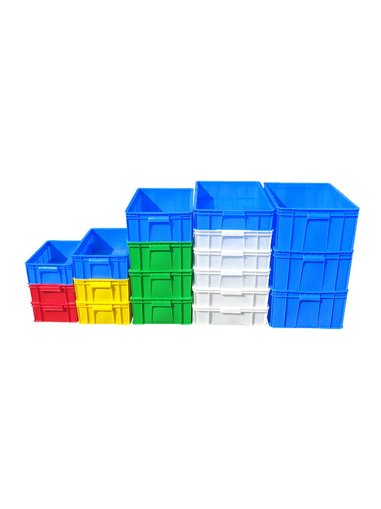 長方形塑料周轉箱白色周轉框大號膠框物流運輸箱物料箱收納箱加厚