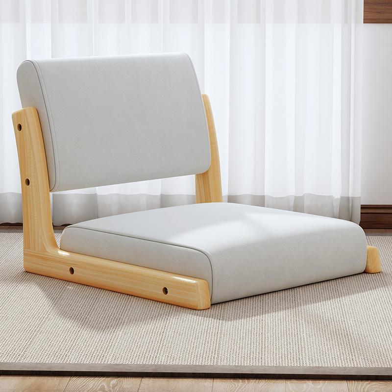 【限時優惠】一體床上椅子靠背榻榻米座椅日式凳子實木飄窗坐地和室椅無腳無腿