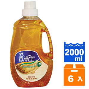 毛寶 香滿室 檀木馨香 中性 地板清潔劑 2L (6入)/箱【康鄰超市】