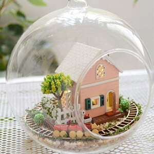 ✤宜家✤【WT16121304】 手製DIY小屋 手工拼裝房屋模型建築-潘朵拉花園