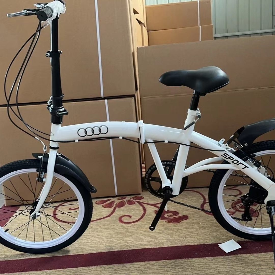 熱銷/免運 自行車 折疊自行車 奧迪沃爾沃路虎車行4s店定製成人折疊變速自行車禮品單車