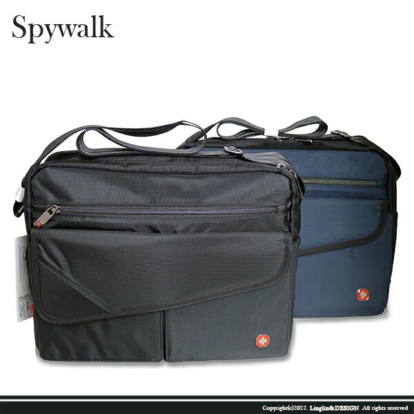 【SPY WALK】 潮流雙層休閒側背包/書包/電腦公事包 s9455