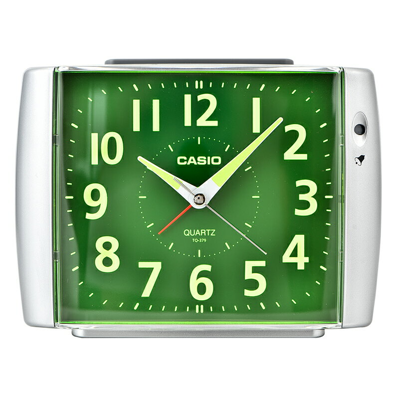 卡西歐（CASIO）鬧鐘簡約時尚懶人鬧鈴兒童學生用貪睡個性床頭鐘