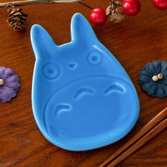 真愛日本 宮崎駿 吉卜力 龍貓 中龍貓藍 和風 日本製 造型陶瓷小豆皿 醬油碟 小盤子