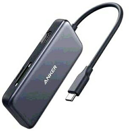 [2美國直購] Anker 5IN1 USB C集線器 4K USB C轉HDMI SD microSD卡讀卡器 灰