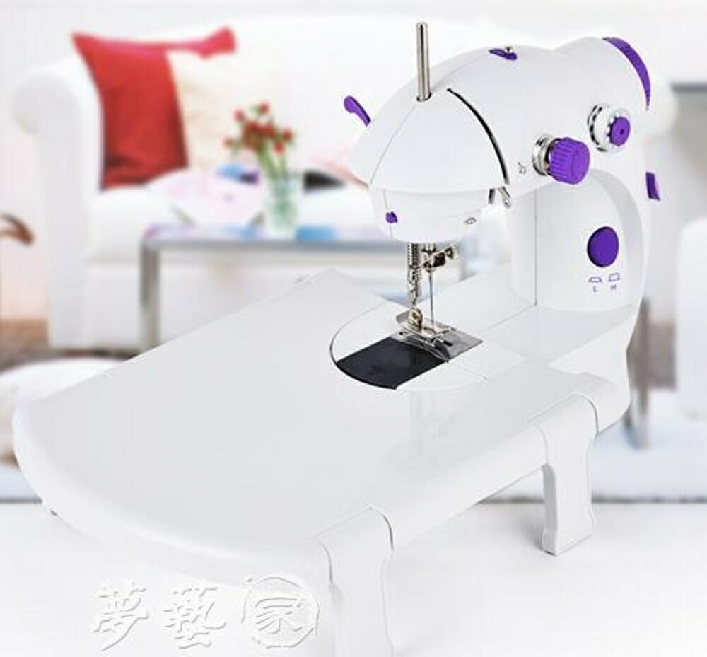 縫紉機 JBK202縫紉機家用 電動全自動迷你小型多功能吃厚微型台式縫衣機 夢藝家