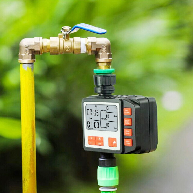 花園自動澆水器澆花器 新款大屏幕園林灑水灌溉定時澆水器