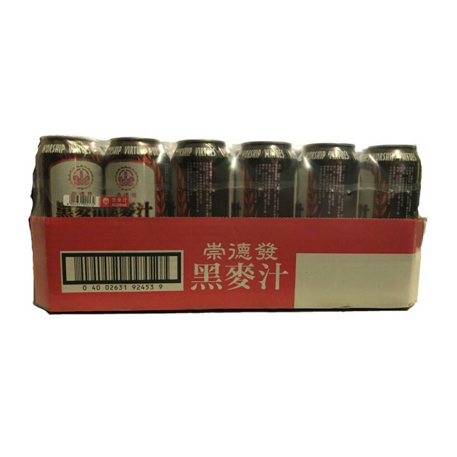 崇德發 黑麥汁 500mlｘ24瓶 限宅配 飲料 飲品 德國原裝 易開罐 無防腐劑 好市多 COSTCO 全素可用